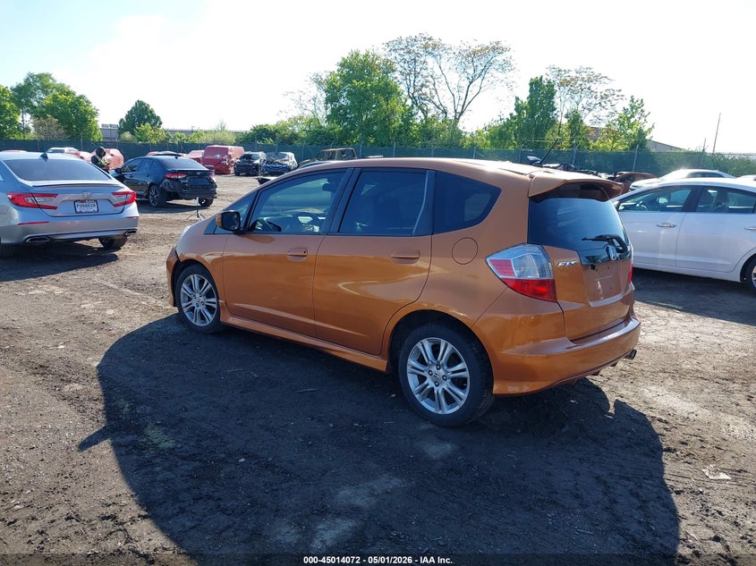 2009 Honda Fit VIN JHMGE88489S025377 IAAI salvage auction — NORMAL WEAR, Salvage (Texas), sold $725 on 2026-07-17 (photo 3)