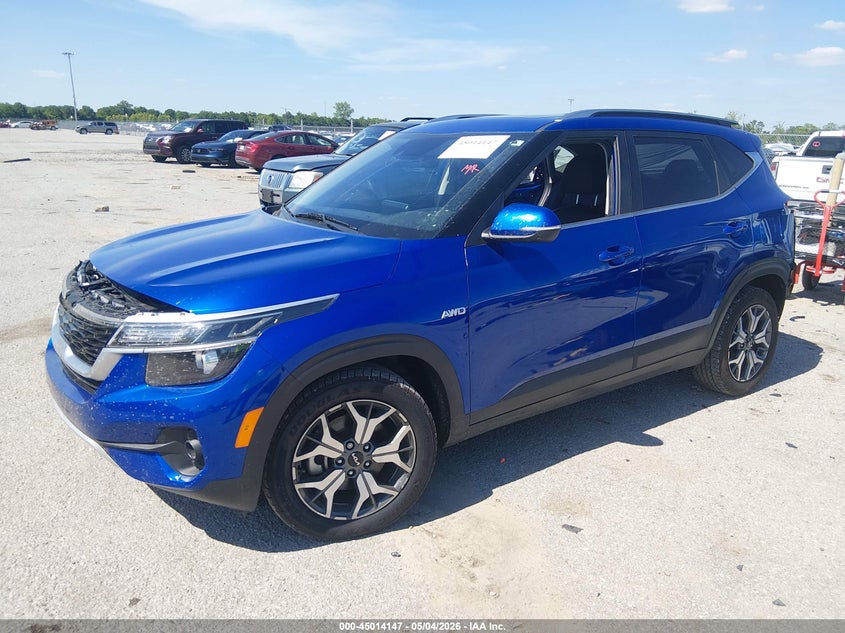 2022 Kia Seltos VIN KNDERCAA1N7244954 IAAI salvage auction — FRONT & REAR, Salvage (Louisiana), sold $3,050 on 2026-07-14 (photo 2)