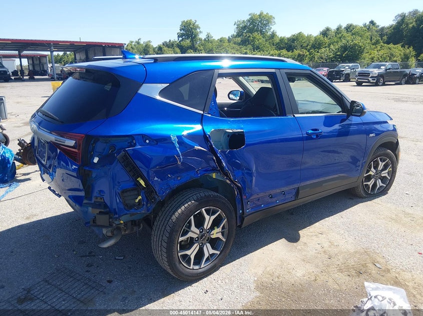 2022 Kia Seltos VIN KNDERCAA1N7244954 IAAI salvage auction — FRONT & REAR, Salvage (Louisiana), sold $3,050 on 2026-07-14 (photo 4)