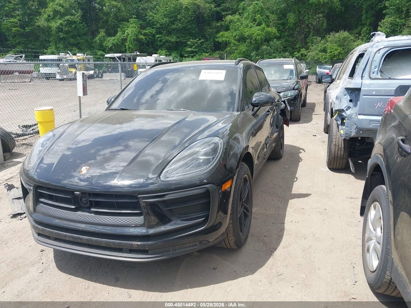 2023 Porsche Macan VIN WP1AA2A59PLB12875 IAAI salvage auction — LEFT REAR, Salvage (Massachusetts), sold $28,350 on 2026-08-04 (photo 2)