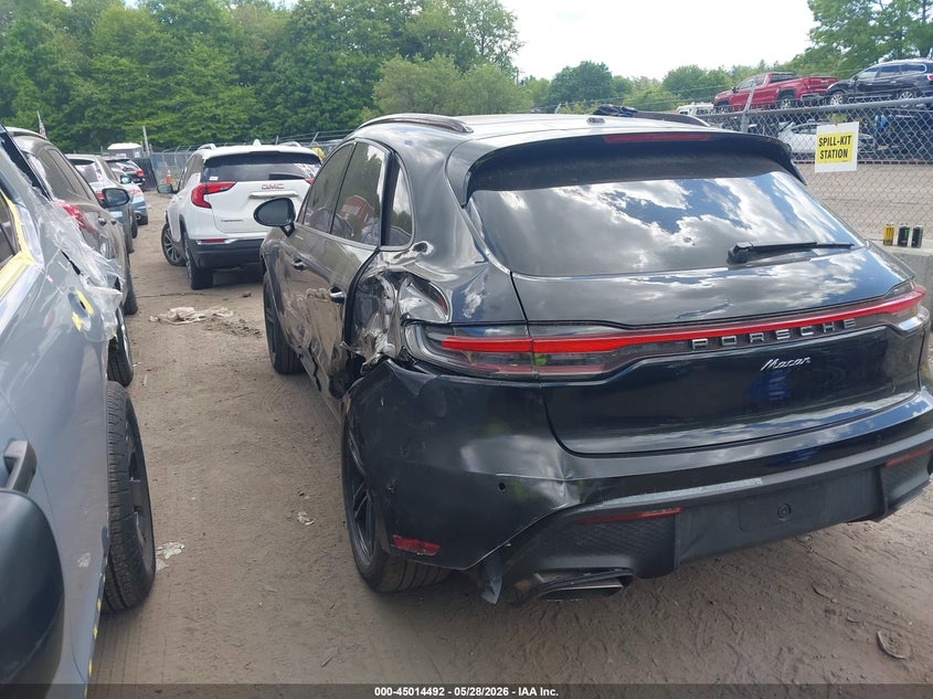 2023 Porsche Macan VIN WP1AA2A59PLB12875 IAAI salvage auction — LEFT REAR, Salvage (Massachusetts), sold $28,350 on 2026-08-04 (photo 3)