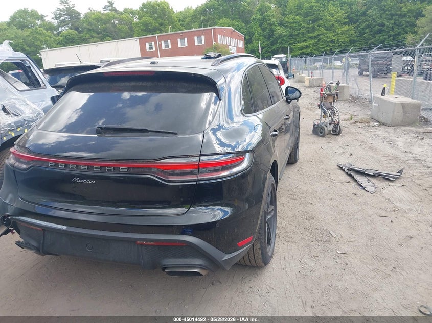 2023 Porsche Macan VIN WP1AA2A59PLB12875 IAAI salvage auction — REAR END, Salvage Title, sold $28,350 on 2026-07-28 (photo 4)