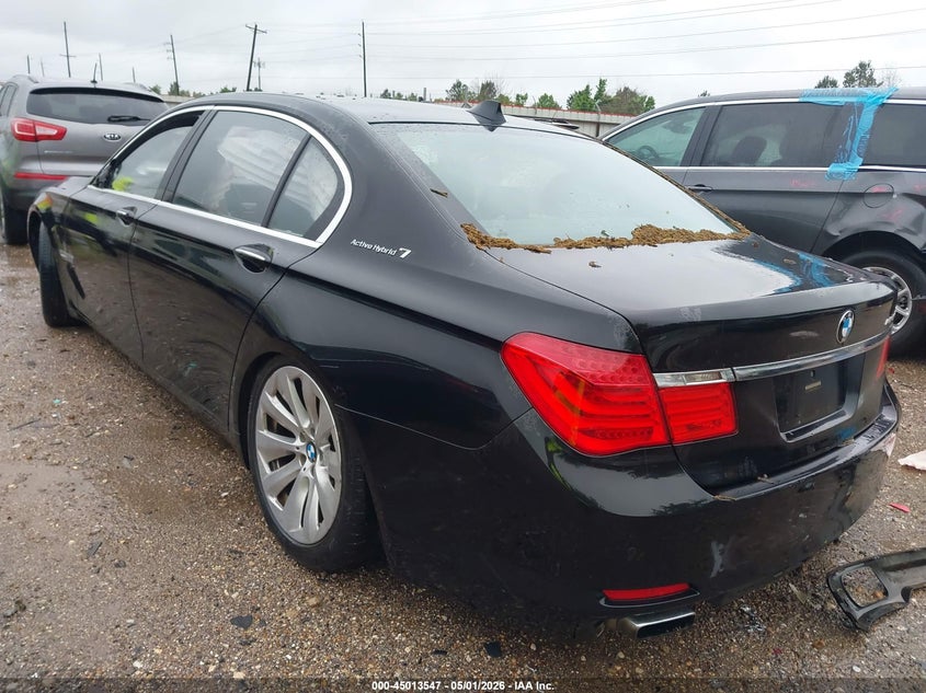 2011 BMW 7er VIN WBAKX8C51BC198340 IAAI salvage auction — RIGHT FRONT, Salvage (Texas), sold $1,400 on 2026-07-16 (photo 3)