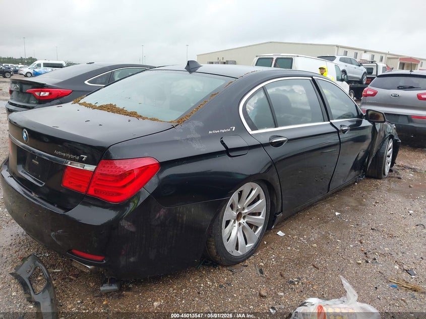 2011 BMW 7er VIN WBAKX8C51BC198340 IAAI salvage auction — RIGHT FRONT, Salvage (Texas), sold $1,400 on 2026-07-16 (photo 4)