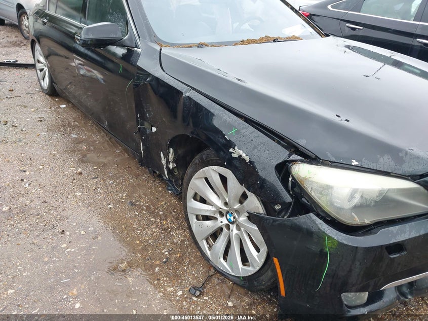 2011 BMW 7er VIN WBAKX8C51BC198340 IAAI salvage auction — RIGHT FRONT, Salvage (Texas), sold $1,400 on 2026-07-16 (photo 6)