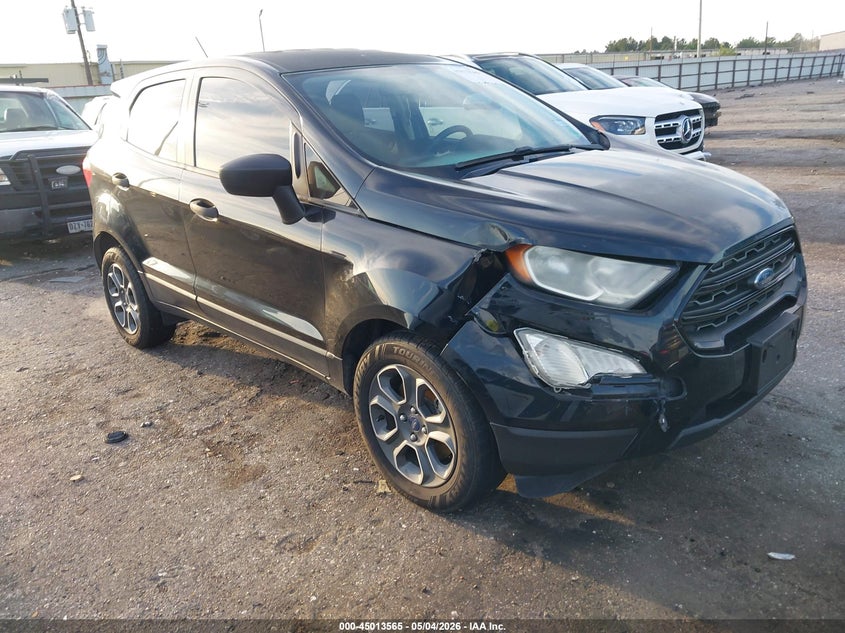 2018 Ford Ecosport VIN MAJ3P1RE0JC214831 IAAI salvage auction — RIGHT FRONT, Salvage (Texas), sold $1,200 on 2026-07-15 (photo 1)