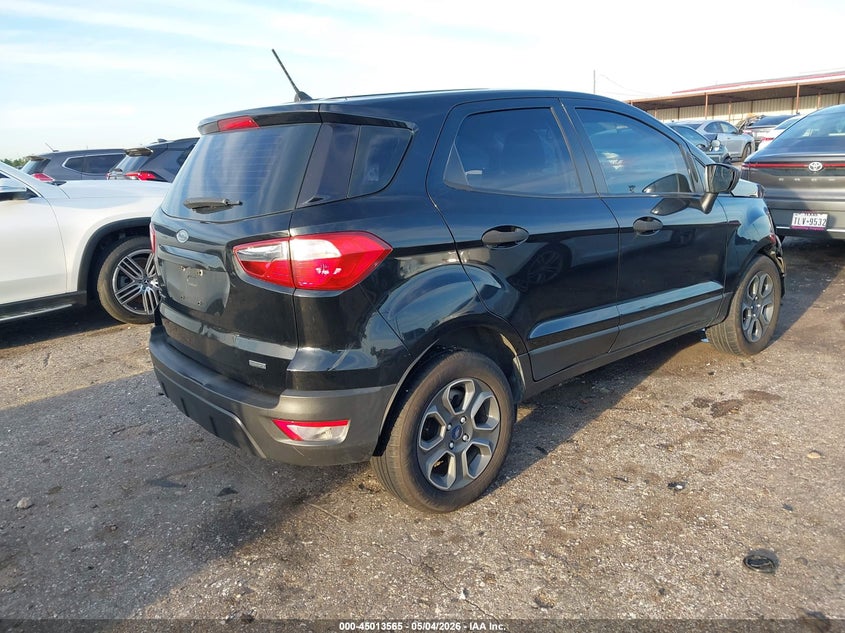 2018 Ford Ecosport VIN MAJ3P1RE0JC214831 IAAI salvage auction — RIGHT FRONT, Salvage (Texas), sold $1,200 on 2026-07-15 (photo 4)