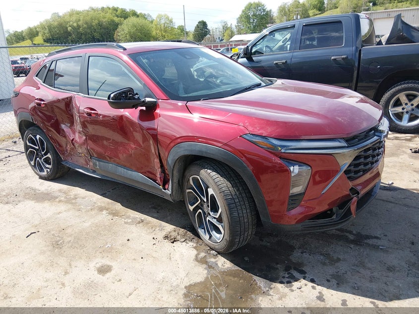 2025 Chevrolet Trax VIN KL77LJEP7SC067100 IAAI salvage auction — RIGHT SIDE, Salvage (West Virginia), sold $2,800 on 2026-07-16 (photo 1)
