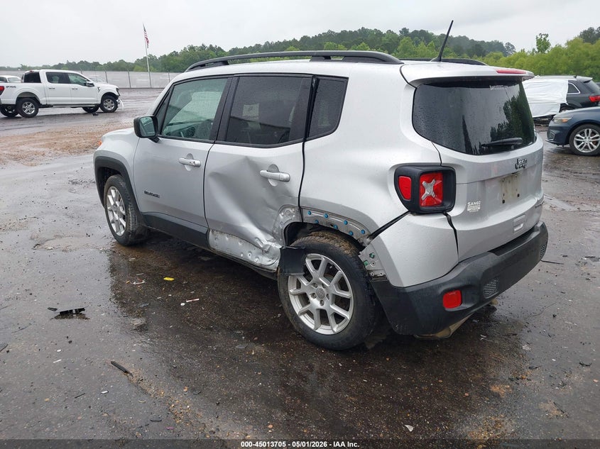 2019 Jeep Renegade VIN ZACNJAAB2KPK77901 IAAI salvage auction — LEFT REAR, Salvage (Louisiana), sold $900 on 2026-07-08 (photo 3)