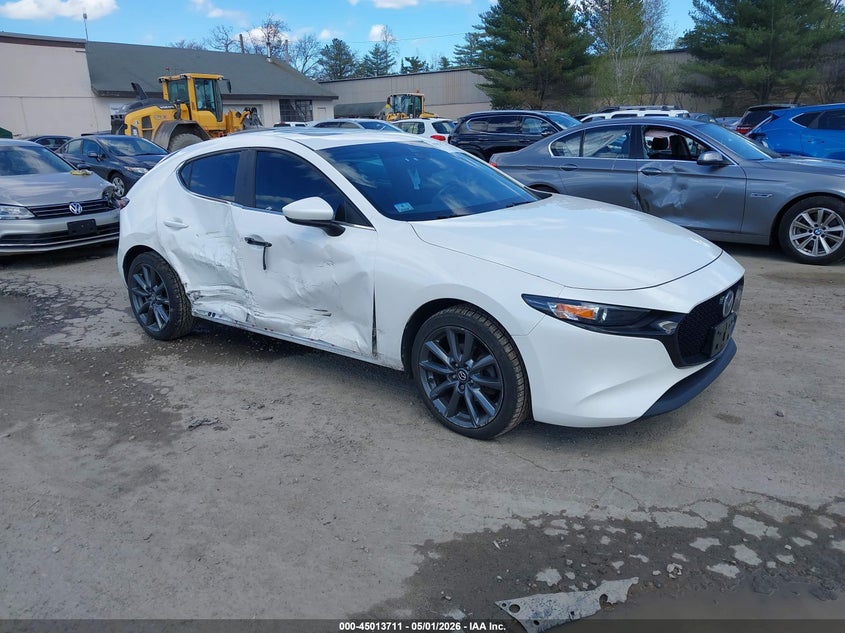 2021 Mazda 3 VIN JM1BPBLLXM1343131 IAAI salvage auction — SIDE, Salvage (Massachusetts), sold $4,550 on 2026-07-18 (photo 1)