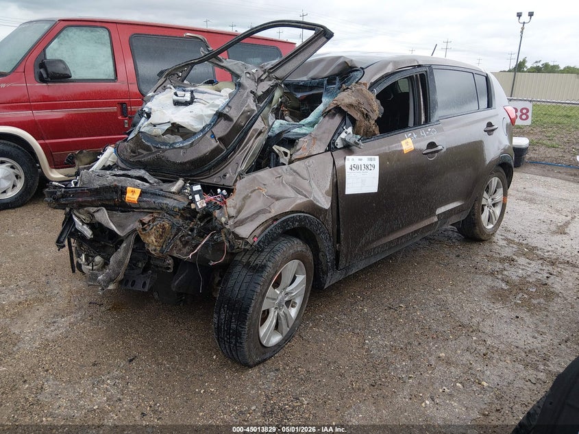 2013 Kia Sportage VIN KNDPB3A23D7352982 IAAI salvage auction — ALL OVER, Wait Title, sold $375 on 2026-07-13 (photo 2)