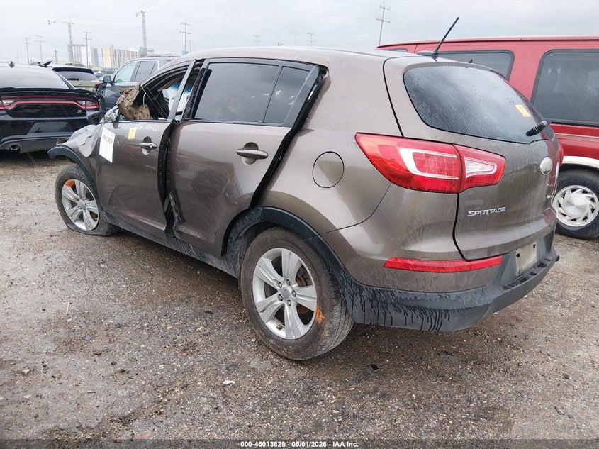2013 Kia Sportage VIN KNDPB3A23D7352982 IAAI salvage auction — ALL OVER, Wait Title, sold $375 on 2026-07-13 (photo 3)