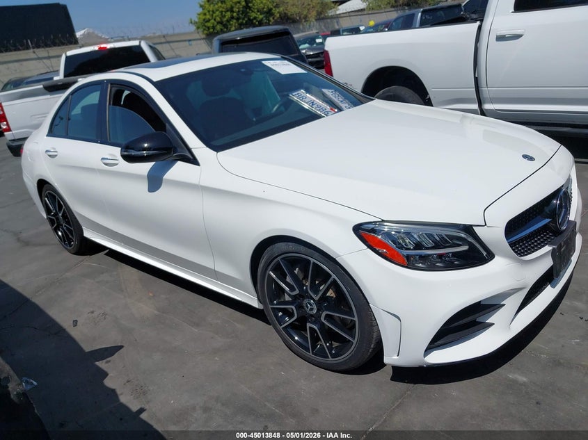 2020 Mercedes-benz C-klasse VIN W1KWF8DB5LR575168 IAAI salvage auction — LEFT SIDE, Salvage Certificate (California), sold $10,900 on 2026-07-29 (photo 1)