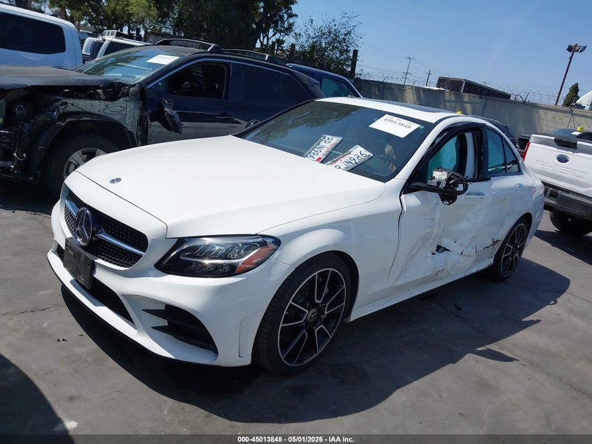 2020 Mercedes-benz C-klasse VIN W1KWF8DB5LR575168 IAAI salvage auction — LEFT SIDE, Salvage Certificate (California), sold $10,900 on 2026-07-29 (photo 2)