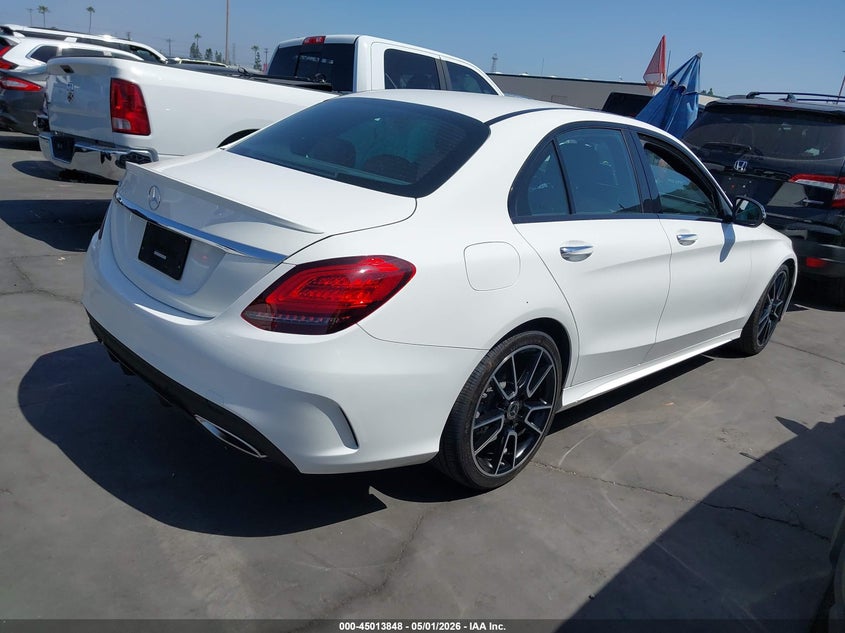 2020 Mercedes-benz C-klasse VIN W1KWF8DB5LR575168 IAAI salvage auction — LEFT SIDE, Salvage Certificate (California), sold $10,900 on 2026-07-29 (photo 4)