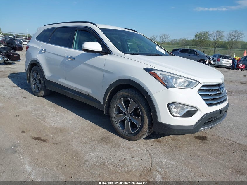 2016 Hyundai Santa fe VIN KM8SM4HF4GU155713 IAAI salvage auction — LEFT FRONT, Salvage (Iowa), sold $1,550 on 2026-07-21 (photo 1)