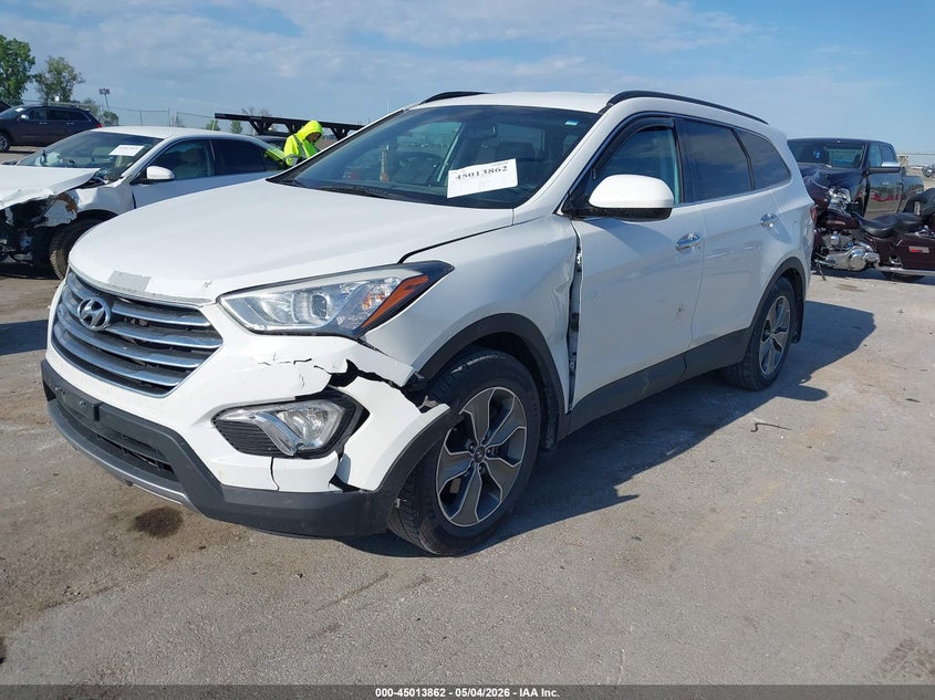 2016 Hyundai Santa fe VIN KM8SM4HF4GU155713 IAAI salvage auction — LEFT FRONT, Salvage (Iowa), sold $1,550 on 2026-07-21 (photo 2)