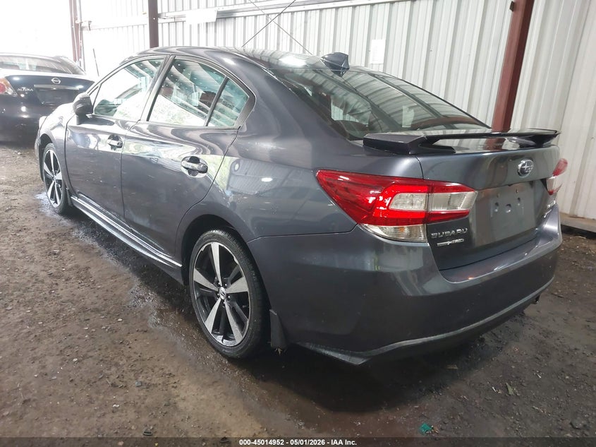 2017 Subaru Impreza VIN 4S3GKAK66H3619390 IAAI salvage auction — FRONT & REAR, Wait Title, sold $1,600 on 2026-07-25 (photo 3)