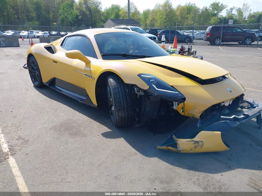 2022 Maserati Mc20 VIN ZAM24BXA1N0378726 IAAI salvage auction — FRONT END, Salvage Title, sold $55,250 on 2026-08-24 (photo 1)