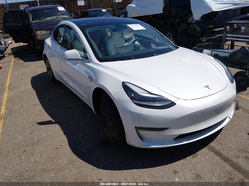 2020 Tesla Model 3 VIN 5YJ3E1EB0LF651570 IAAI salvage auction — LEFT SIDE, Salvage (Colorado), sold $2,850 on 2026-07-30 (photo 1)