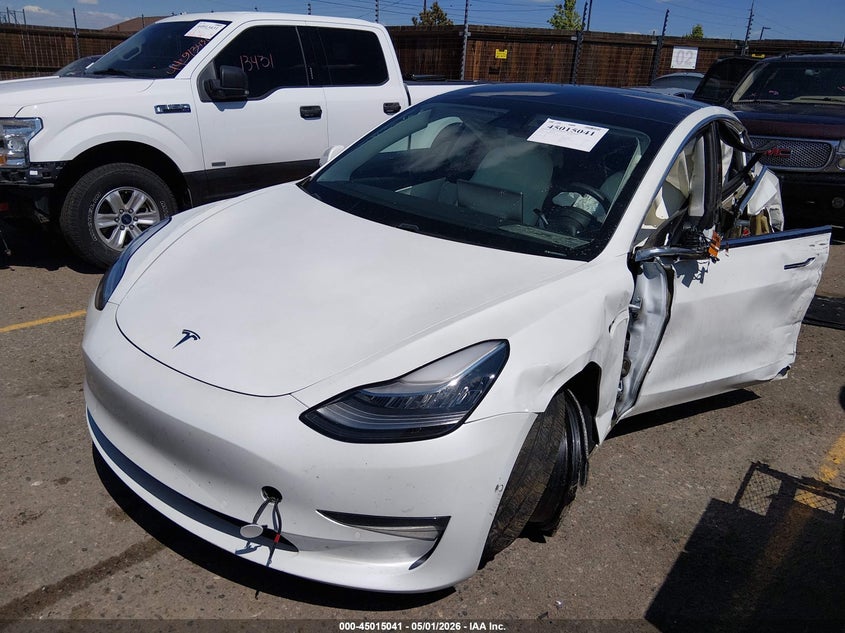2020 Tesla Model 3 VIN 5YJ3E1EB0LF651570 IAAI salvage auction — LEFT SIDE, Salvage (Colorado), sold $2,850 on 2026-07-30 (photo 2)