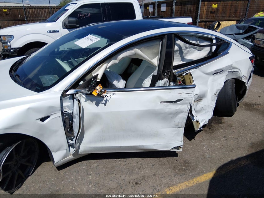 2020 Tesla Model 3 VIN 5YJ3E1EB0LF651570 IAAI salvage auction — LEFT SIDE, Salvage (Colorado), sold $2,850 on 2026-07-30 (photo 6)