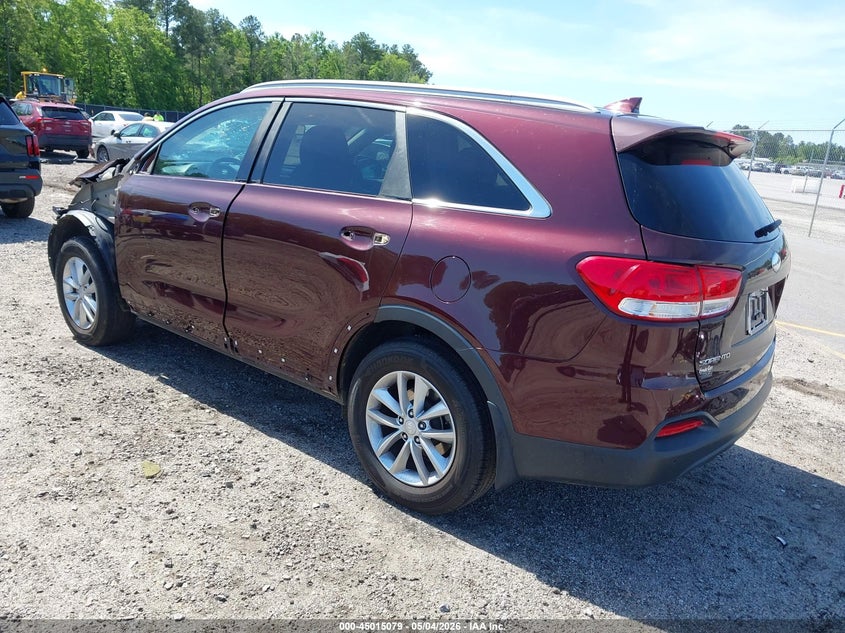 2017 Kia Sorento VIN 5XYPG4A35HG245845 IAAI salvage auction — FRONT END, Salvage (South Carolina), sold $1,800 on 2026-07-08 (photo 3)