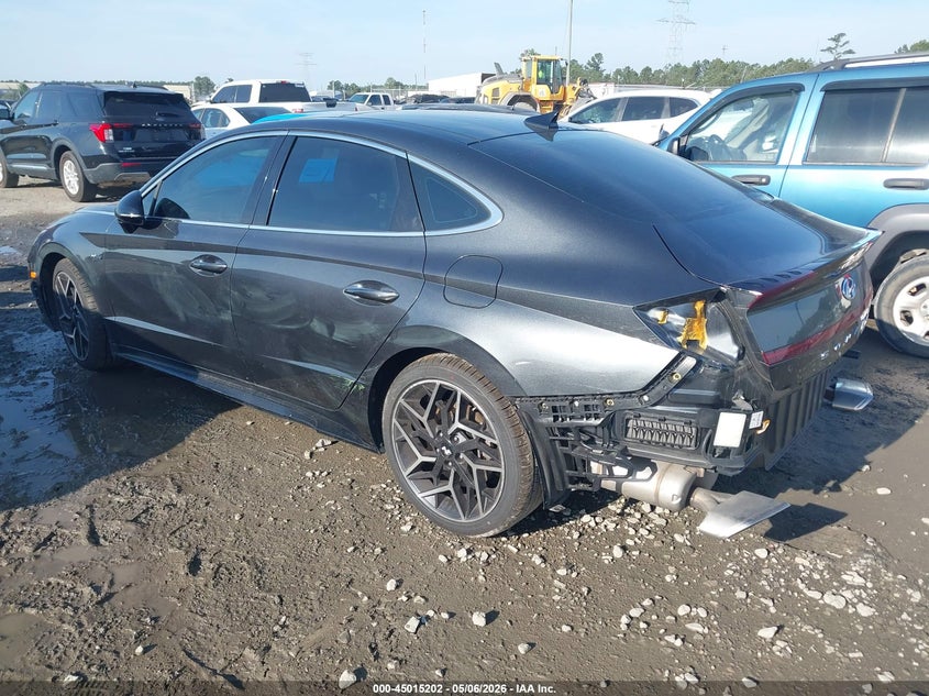 2022 Hyundai Sonata VIN KMHL14JC0NA224697 IAAI salvage auction — REAR END, Salvage (Idaho), sold $7,900 on 2026-07-31 (photo 3)