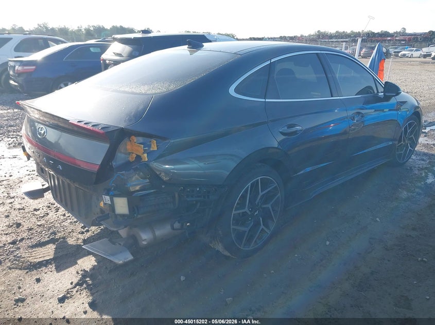 2022 Hyundai Sonata VIN KMHL14JC0NA224697 IAAI salvage auction — REAR END, Salvage (Idaho), sold $7,900 on 2026-07-31 (photo 4)