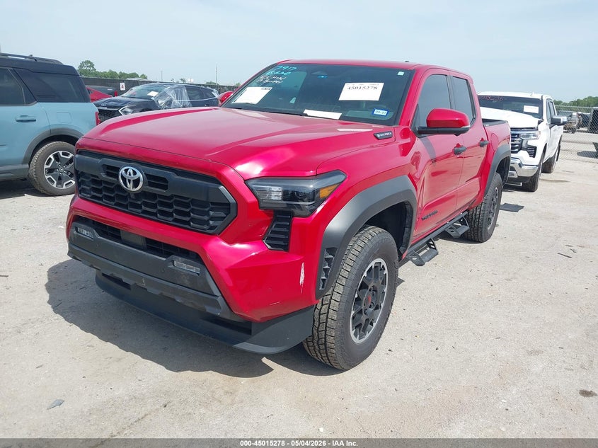 2025 Toyota Tacoma VIN 3TYLC5LN2ST047446 IAAI salvage auction — FRONT & REAR, Original (Texas), sold $30,250 on 2026-07-21 (photo 2)