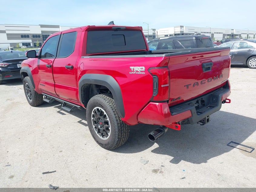 2025 Toyota Tacoma VIN 3TYLC5LN2ST047446 IAAI salvage auction — FRONT & REAR, Original (Texas), sold $30,250 on 2026-07-21 (photo 3)