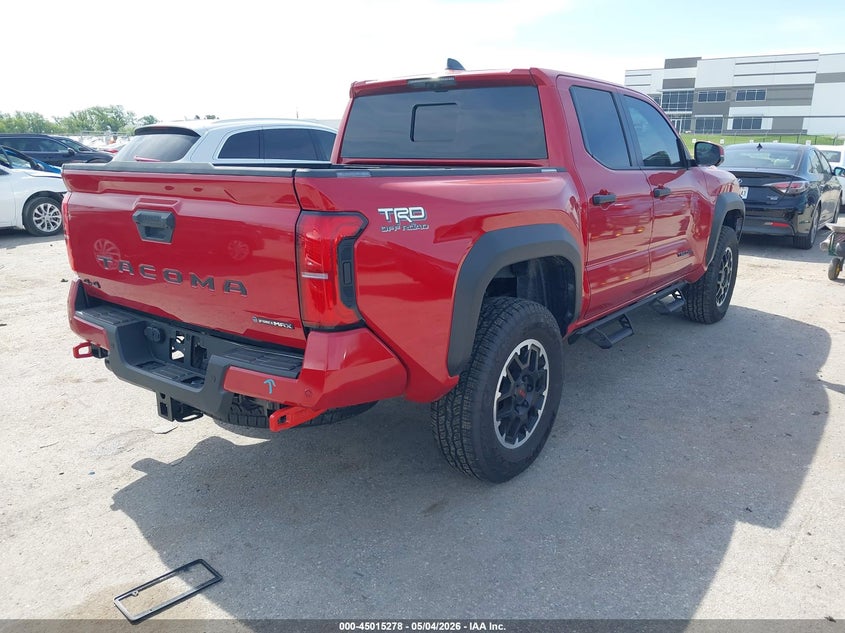2025 Toyota Tacoma VIN 3TYLC5LN2ST047446 IAAI salvage auction — FRONT & REAR, Original (Texas), sold $30,250 on 2026-07-21 (photo 4)