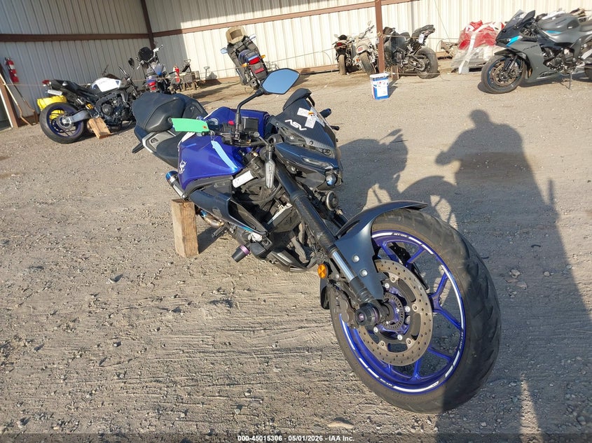 2025 Yamaha VIN MH3RH28Y0SK001017 IAAI salvage auction — FRONT END, Salvage (California), sold $575 on 2026-07-20 (photo 1)