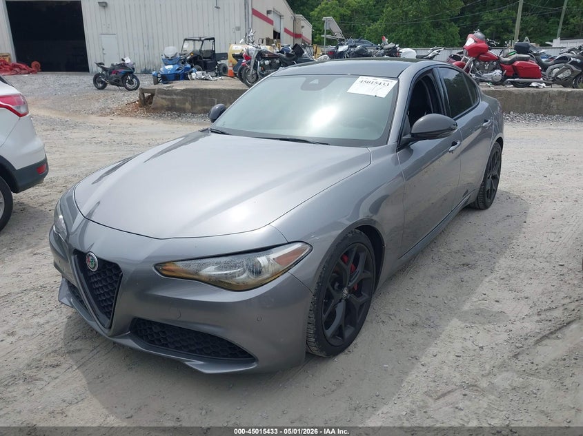 2021 Alfa romeo Giulia VIN ZARFAMBN0M7647671 IAAI salvage auction — SIDE, Wait Title, sold $8,100 on 2026-07-09 (photo 2)