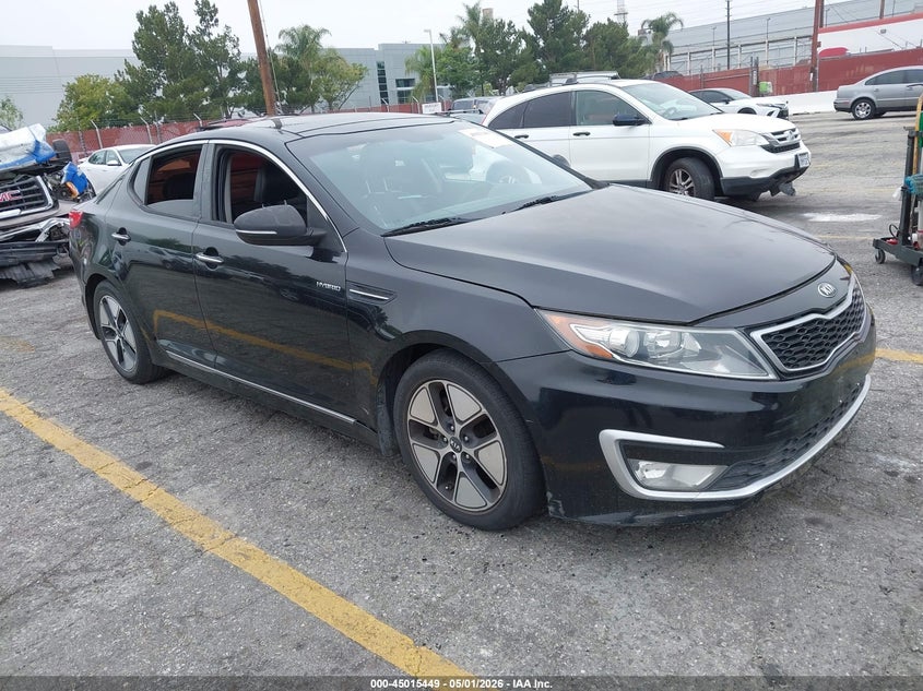 2013 Kia Optima VIN KNAGM4AD3D5057701 IAAI salvage auction — RIGHT FRONT, Wait Title, sold $450 on 2026-07-28 (photo 1)