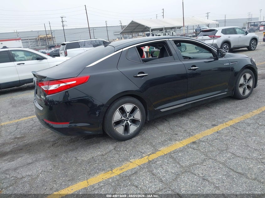 2013 Kia Optima VIN KNAGM4AD3D5057701 IAAI salvage auction — RIGHT FRONT, Wait Title, sold $450 on 2026-07-28 (photo 4)