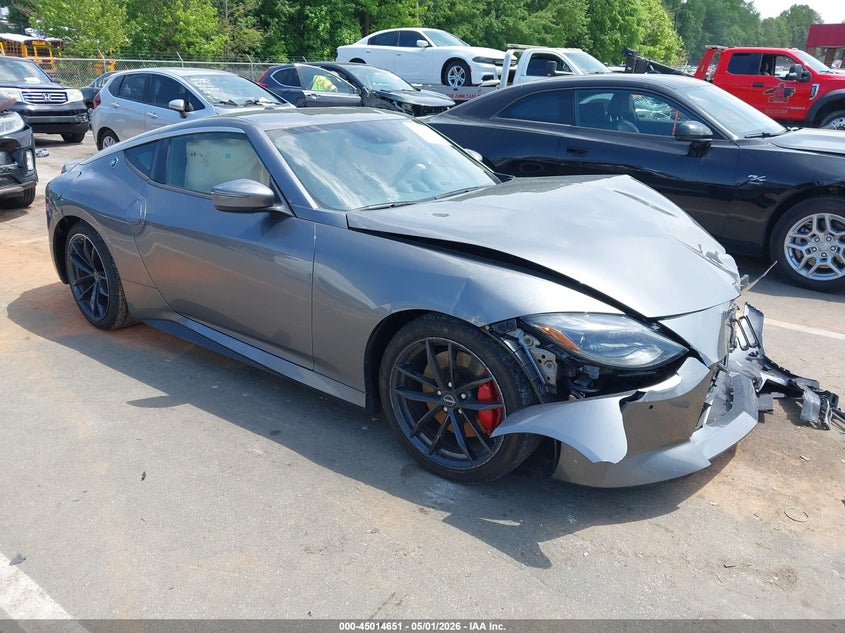 2024 Nissan Z VIN JN1BZ4BH4RM366867 IAAI salvage auction — FRONT END, Wait Title, sold $9,100 on 2026-07-16 (photo 1)