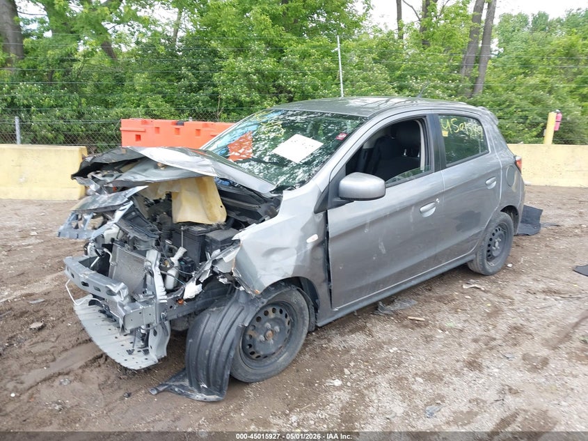 2021 Mitsubishi Mirage VIN ML32AUHJ7MH006513 IAAI salvage auction — FRONT END, Wait Title, sold $625 on 2026-07-08 (photo 2)