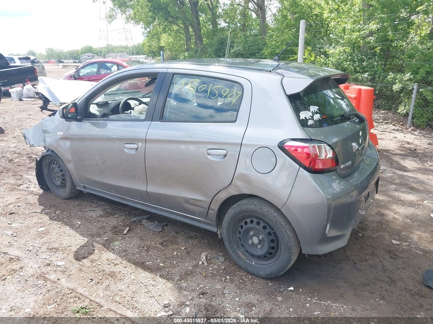 2021 Mitsubishi Mirage VIN ML32AUHJ7MH006513 IAAI salvage auction — FRONT END, Wait Title, sold $625 on 2026-07-08 (photo 3)