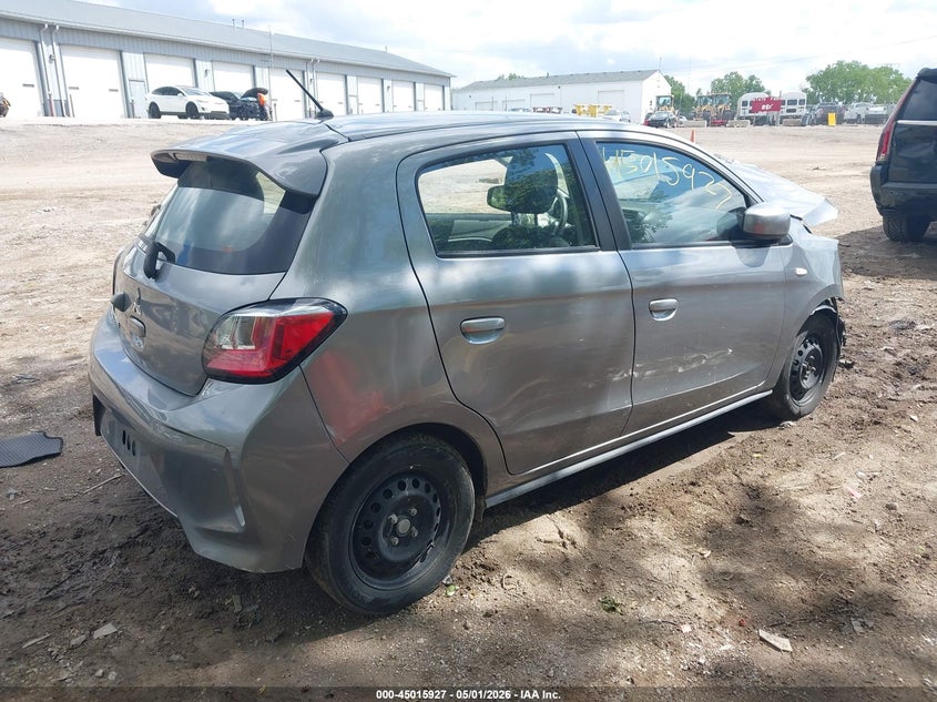 2021 Mitsubishi Mirage VIN ML32AUHJ7MH006513 IAAI salvage auction — FRONT END, Wait Title, sold $625 on 2026-07-08 (photo 4)