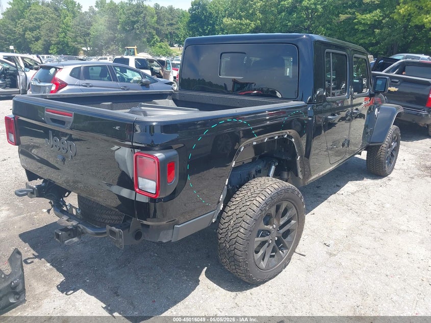 2025 Jeep Gladiator VIN 1C6PJTAG8SL500490 IAAI salvage auction — REAR END, Salvage (Georgia), sold $17,500 on 2026-07-29 (photo 4)