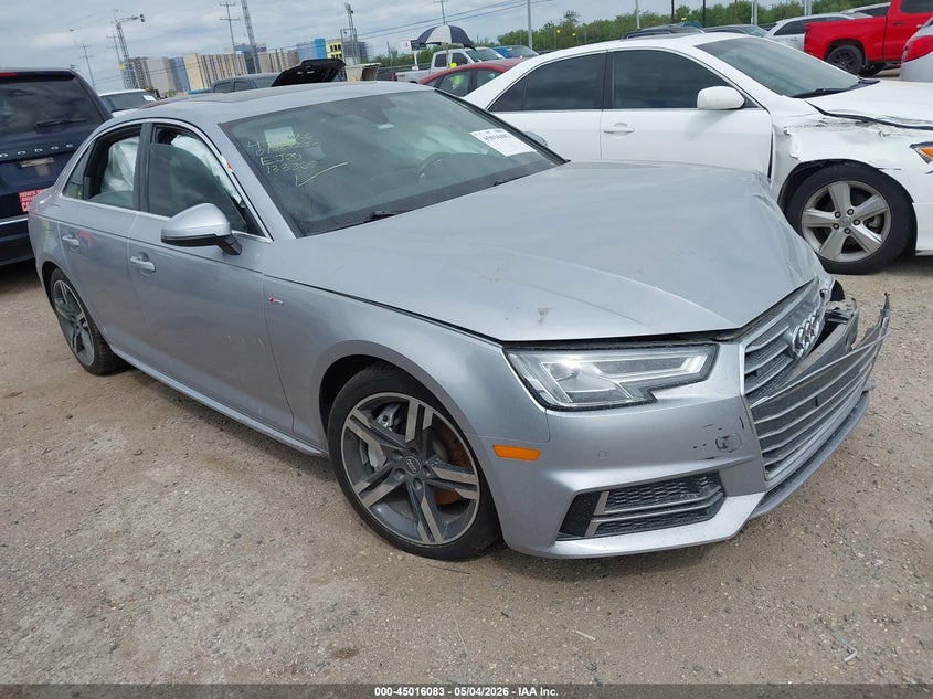 2018 Audi A4 VIN WAUENAF41JA133365 IAAI salvage auction — FRONT END, Salvage Title, sold $3,150 on 2026-07-19 (photo 1)