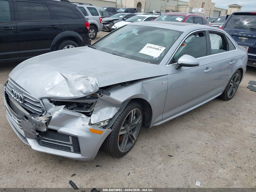 2018 Audi A4 VIN WAUENAF41JA133365 IAAI salvage auction — FRONT END, Salvage Title, sold $3,150 on 2026-07-19 (photo 2)