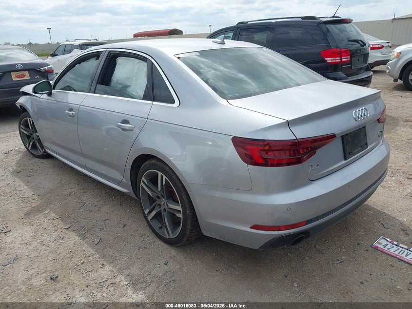 2018 Audi A4 VIN WAUENAF41JA133365 IAAI salvage auction — FRONT END, Salvage Title, sold $3,150 on 2026-07-19 (photo 3)