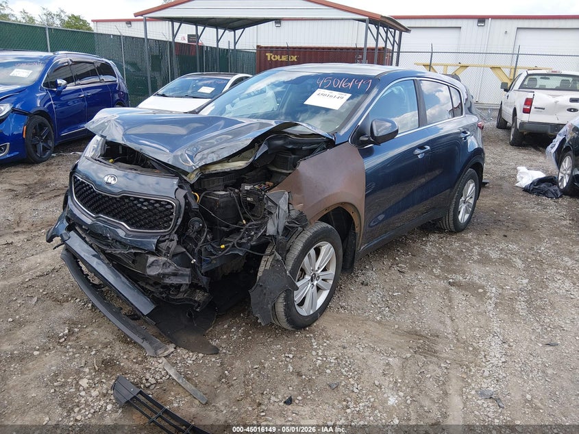 2019 Kia Sportage VIN KNDPM3AC1K7618824 IAAI salvage auction — FRONT END, Original (Kentucky), sold $1,400 on 2026-07-10 (photo 2)
