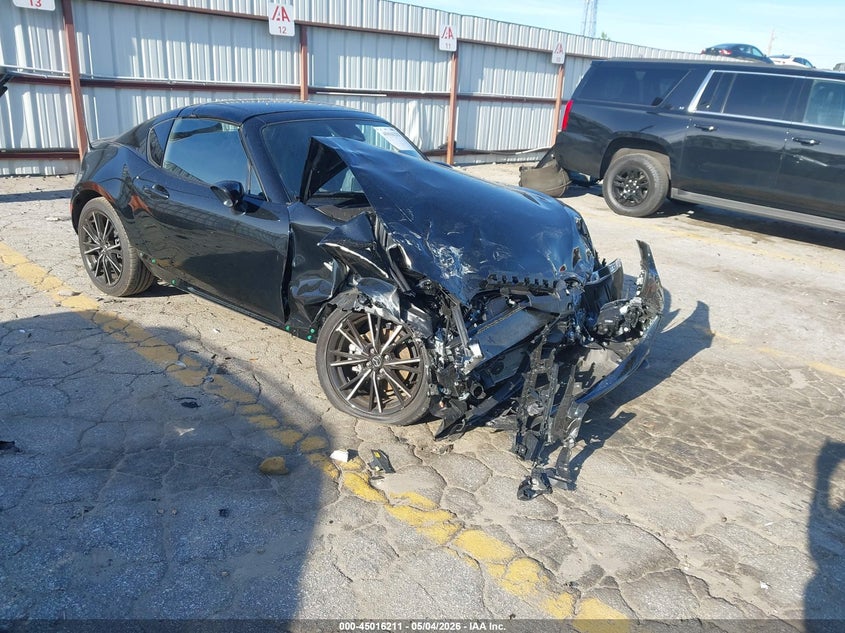 2024 Mazda Mx-5 VIN JM1NDAM75R0606642 IAAI salvage auction — FRONT END, Salvage (Georgia), sold $2,250 on 2026-07-08 (photo 1)