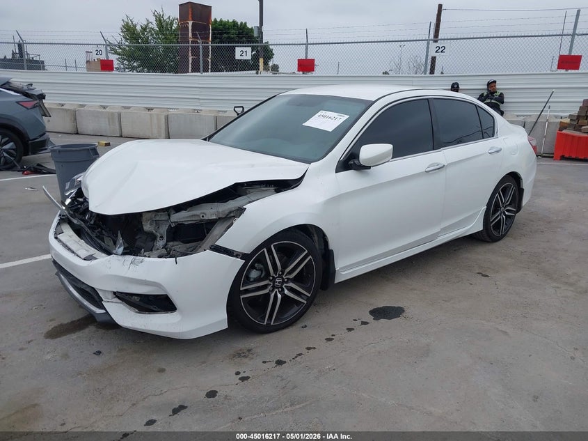 2017 Honda Accord VIN 1HGCR2F14HA077511 IAAI salvage auction — FRONT END, Salvage (California), sold $4,300 on 2026-08-22 (photo 2)