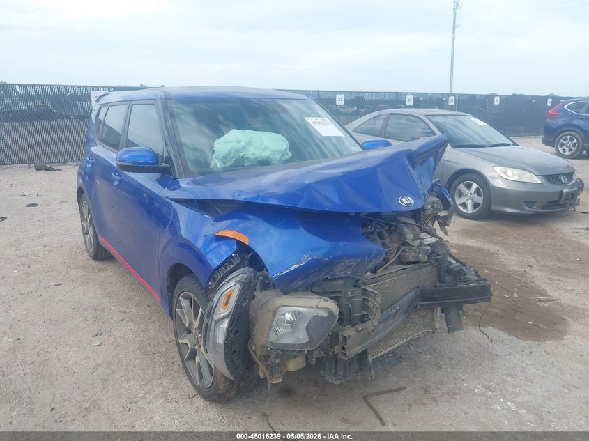 2020 Kia Soul VIN KNDJ63AU9L7073904 IAAI salvage auction — FRONT END, Salvage (Texas), sold $1,350 on 2026-07-28 (photo 1)