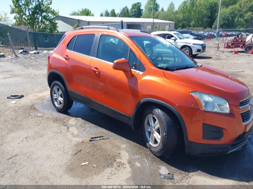 2015 Chevrolet Trax VIN KL7CJRSB0FB202277 IAAI salvage auction — FRONT END, Clear (Virginia), sold $300 on 2026-07-06 (photo 1)