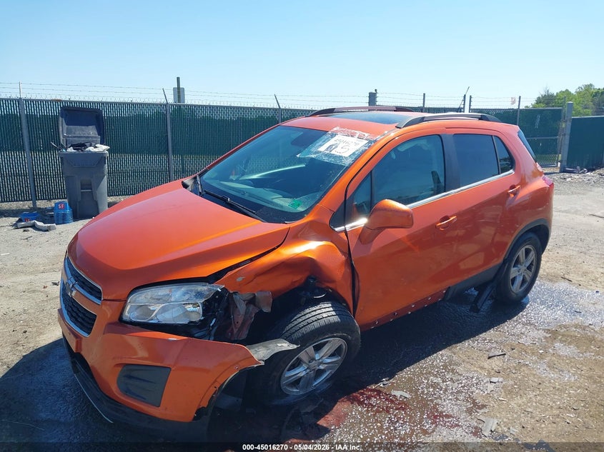 2015 Chevrolet Trax VIN KL7CJRSB0FB202277 IAAI salvage auction — FRONT END, Clear (Virginia), sold $300 on 2026-07-06 (photo 2)